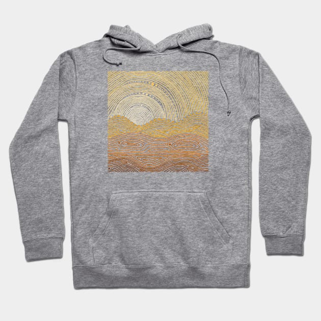 Swirly Desert Hoodie by Slightly Unhinged